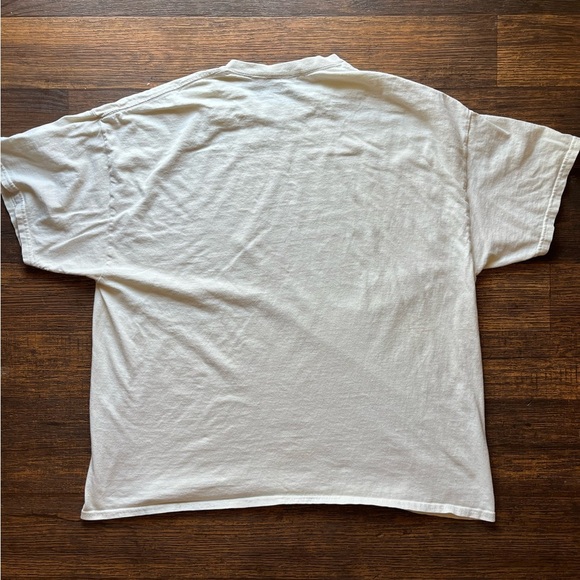 Women's Golden Hour T-Shirt White New York One Size Big Apple Liberty Oversized - Picture 7 of 10